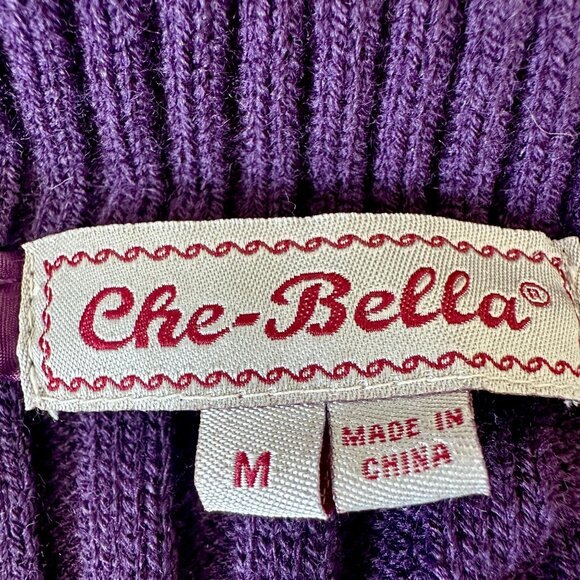 RARE NWT Purple Dyed Genuine Rabbit Fur Jacket Size M Che-Bella Vintage Y2K NOS - Picture 8 of 13